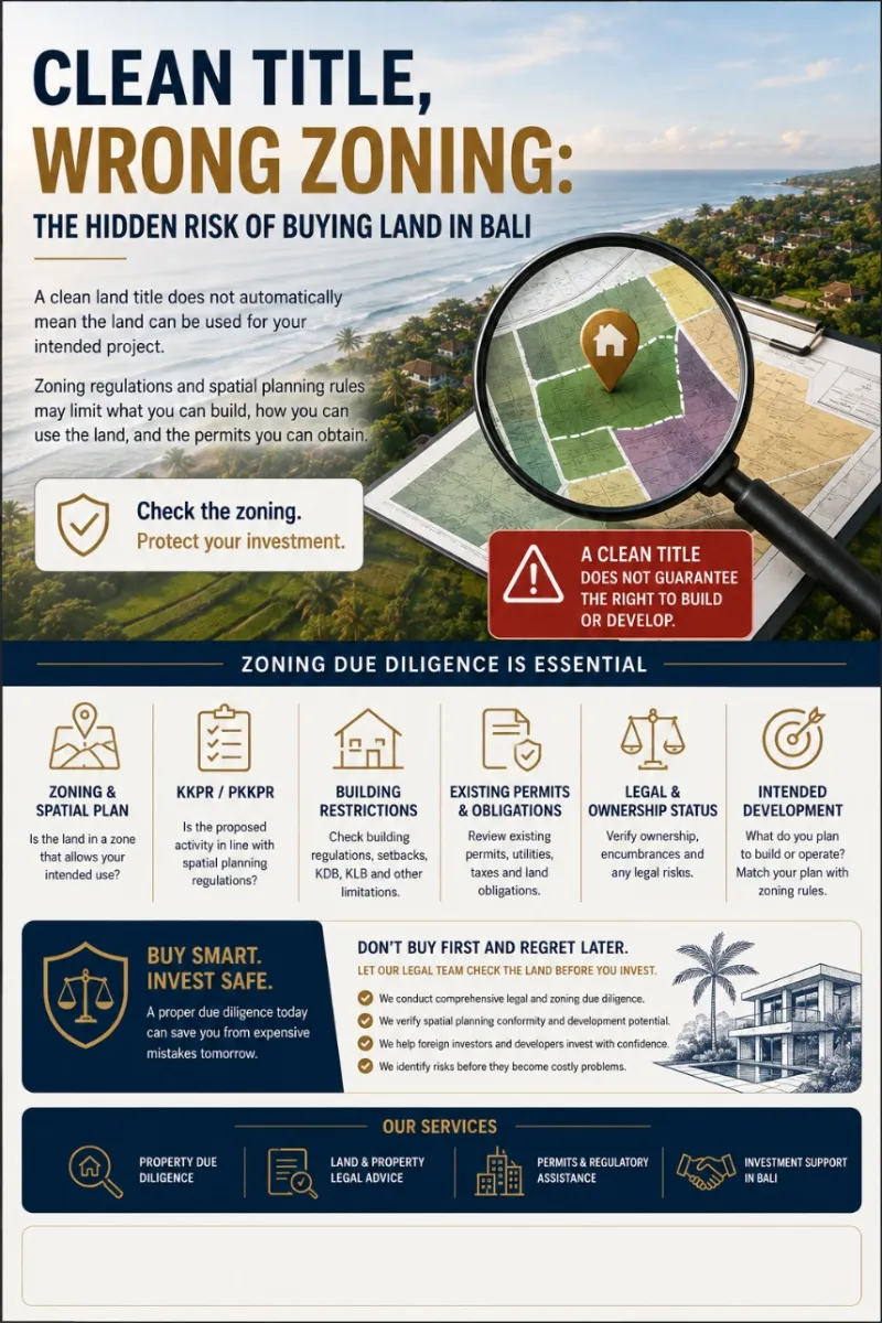 Clean Title, Wrong Zoning: The Hidden Risk of Buying Land in Bali